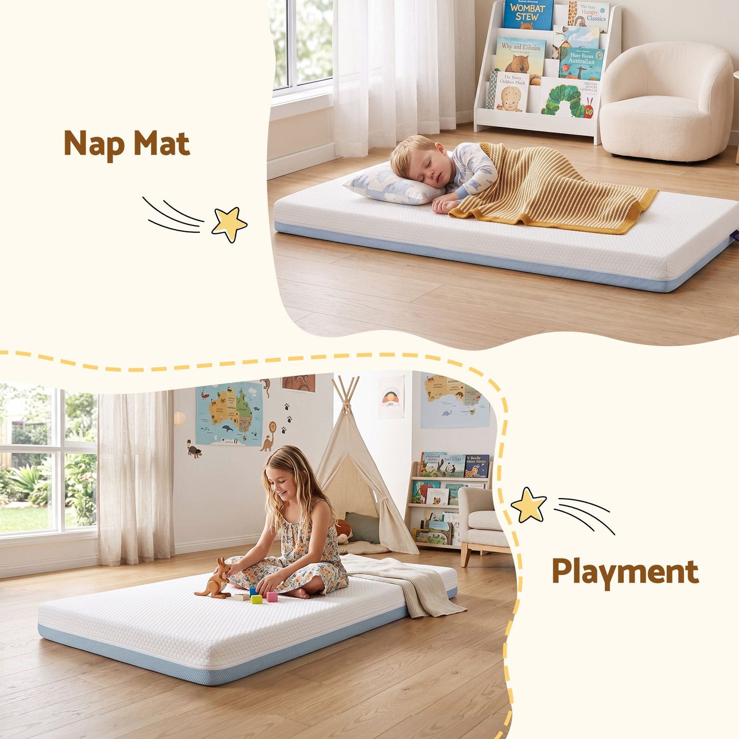 Giselle Home & Garden > Bedding > Pillows Giselle Bedding Cot Mattress, 11cm Thick Baby Mattress with Tencel Cover