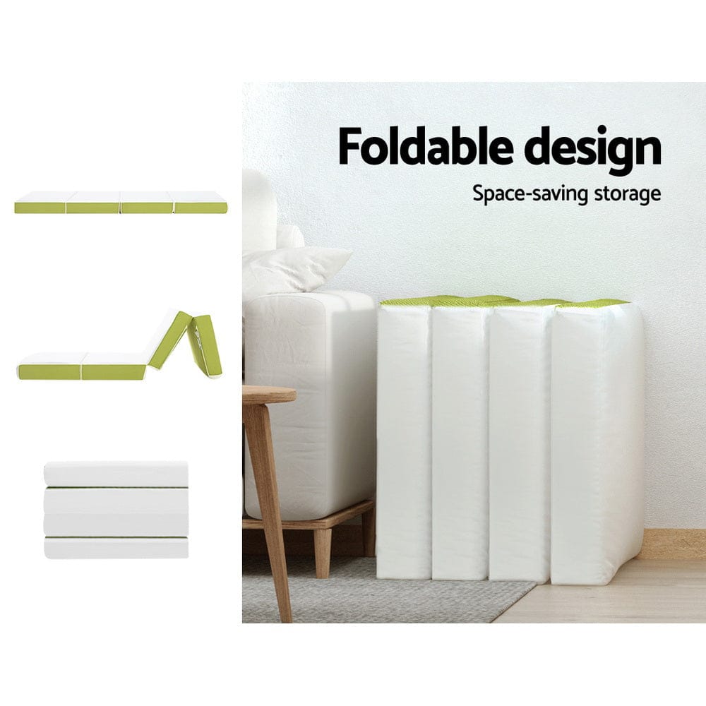 Giselle Home & Garden > Bedding > Pillows Giselle Bedding Foldable Mattress Folding Foam Single Green