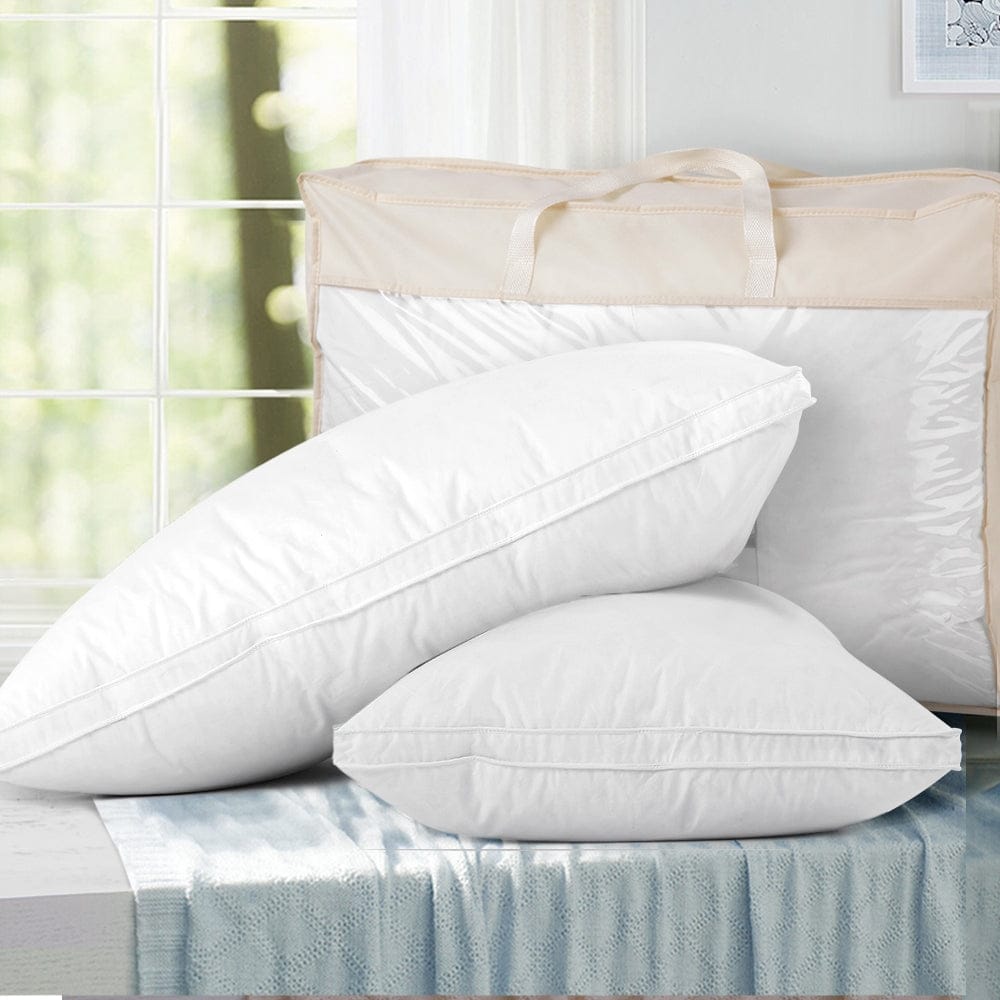 Giselle Home & Garden > Bedding > Pillows Giselle Bedding Goose Feather Down Pillow Luxury Twin Pack