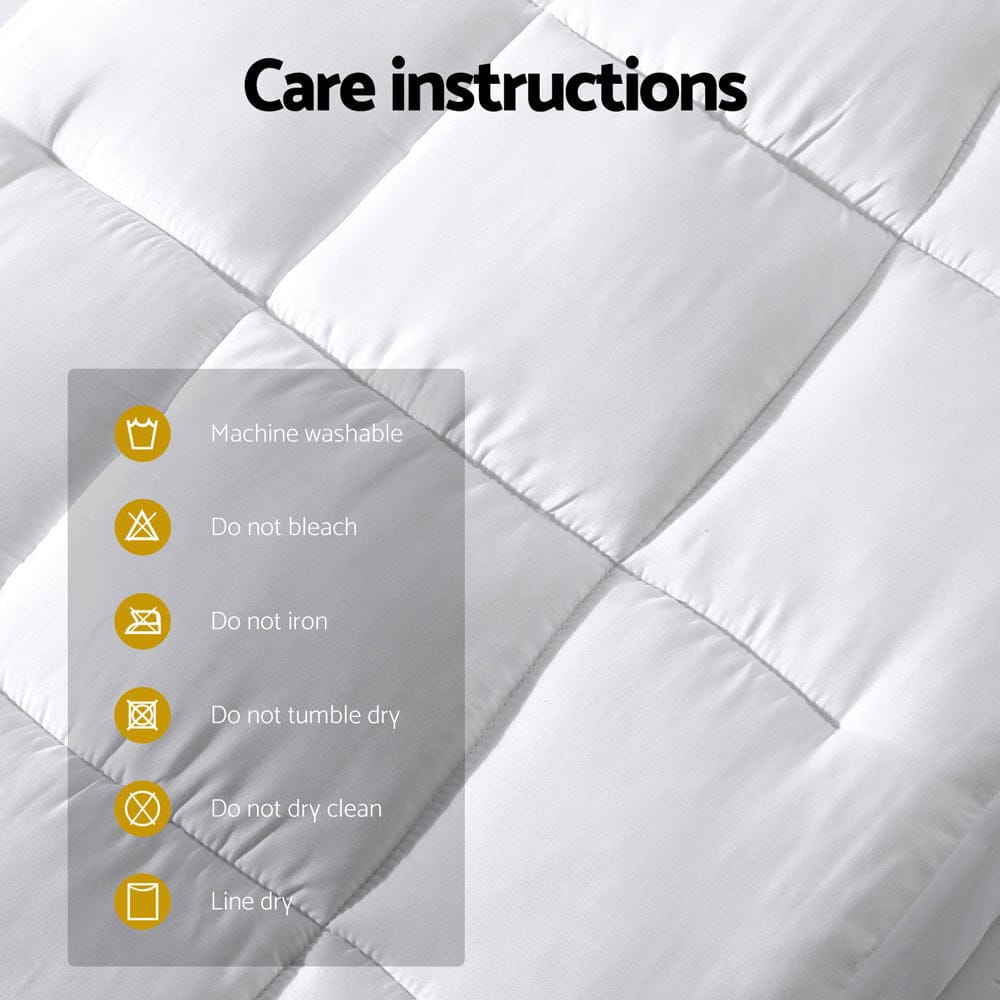 Giselle Home & Garden > Bedding > Pillows Giselle Bedding Mattress Topper Pillowtop Bamboo Cot
