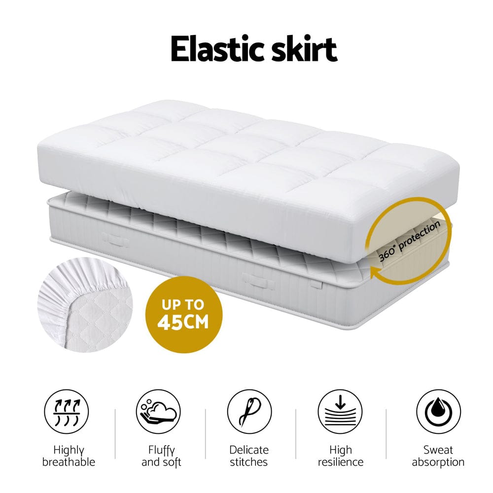Giselle Home & Garden > Bedding > Pillows Giselle Bedding Mattress Topper Pillowtop Bamboo Cot
