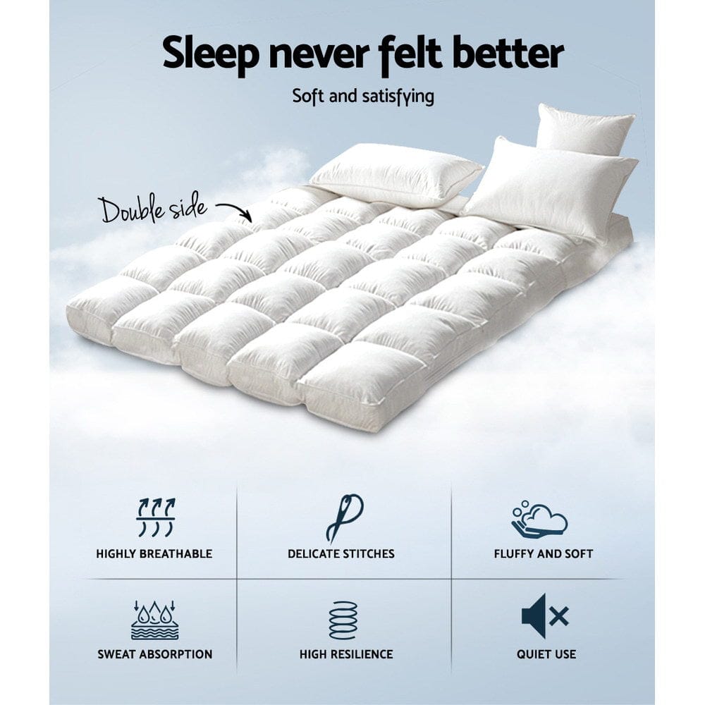 Giselle Home & Garden > Bedding > Pillows Giselle Bedding Mattress Topper Pillowtop Bamboo Double