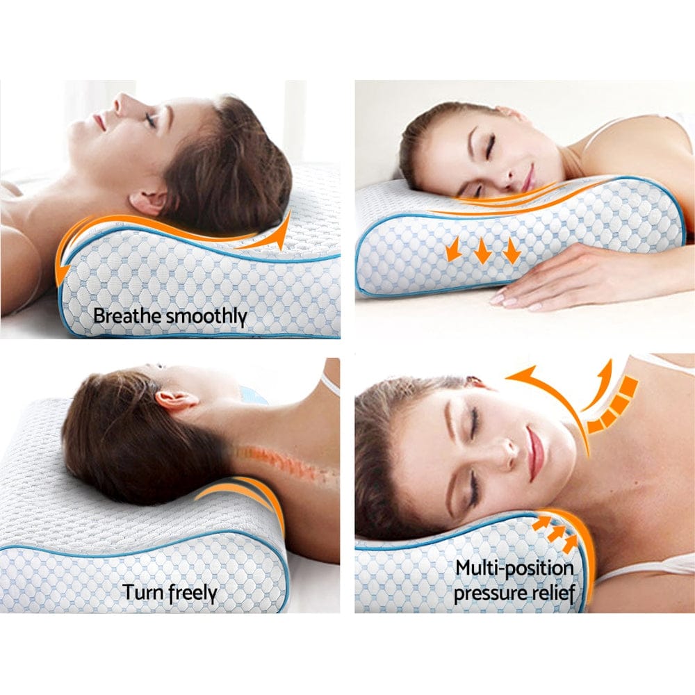 Giselle Home & Garden > Bedding > Pillows Giselle Bedding Memory Foam Contour Pillow Cool Gel