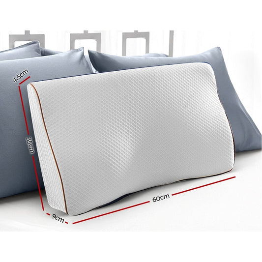 Giselle Home & Garden > Bedding > Pillows Giselle Bedding Memory Foam Contour Pillow Grey