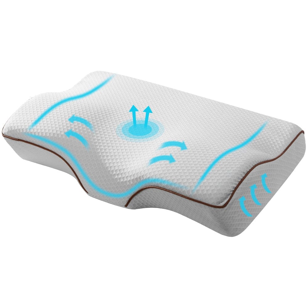 Giselle Home & Garden > Bedding > Pillows Giselle Bedding Memory Foam Contour Pillow Grey