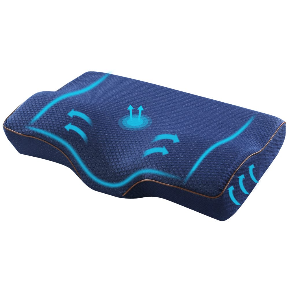 Giselle Home & Garden > Bedding > Pillows Giselle Bedding Memory Foam Contour Pillow Navy