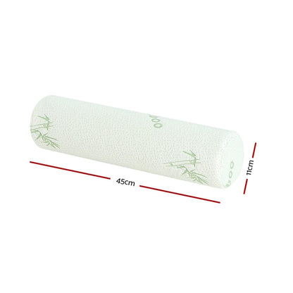 Giselle Home & Garden > Bedding > Pillows Giselle Bedding Memory Foam Neck Roll Pillow Bamboo Cover