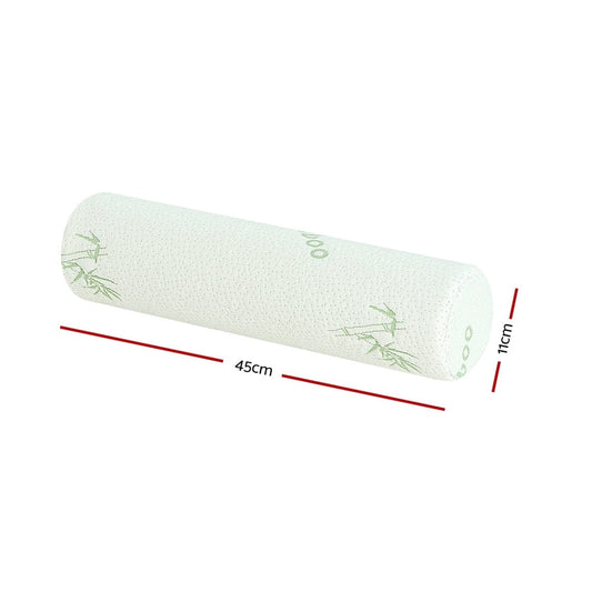 Giselle Home & Garden > Bedding > Pillows Giselle Bedding Memory Foam Neck Roll Pillow Bamboo Cover