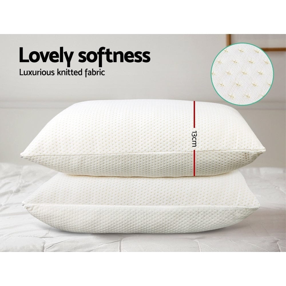 Giselle Home & Garden > Bedding > Pillows Giselle Bedding Memory Foam Pillow 13cm Thick Twin Pack
