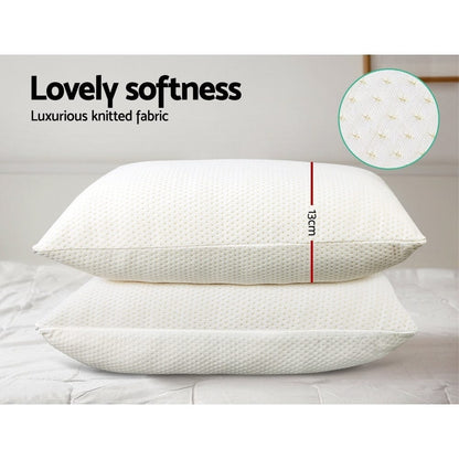 Giselle Home & Garden > Bedding > Pillows Giselle Bedding Memory Foam Pillow 13cm Thick Twin Pack