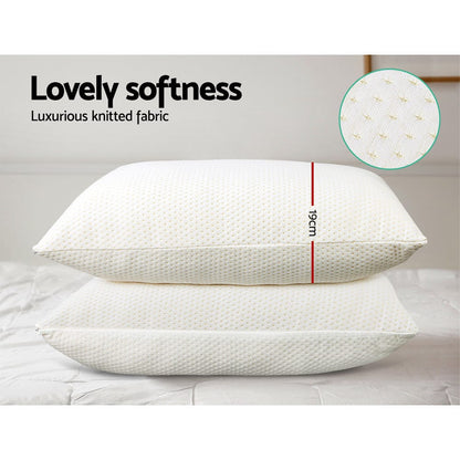 Giselle Home & Garden > Bedding > Pillows Giselle Bedding Memory Foam Pillow 19cm Thick Twin Pack