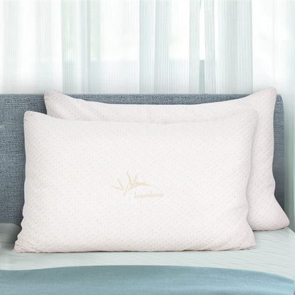 Giselle Home & Garden > Bedding > Pillows Giselle Bedding Memory Foam Pillow Bamboo Cover Twin Pack
