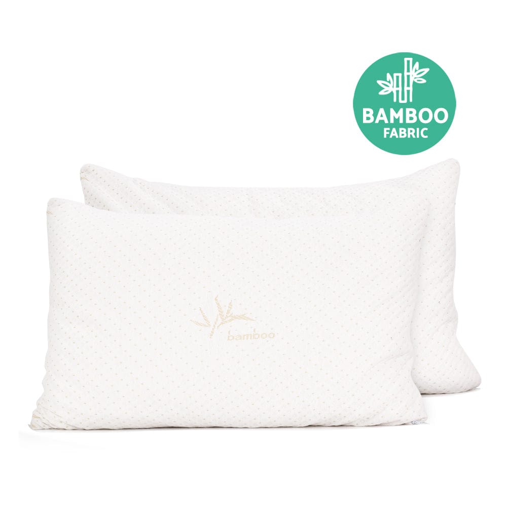 Giselle Home & Garden > Bedding > Pillows Giselle Bedding Memory Foam Pillow Bamboo Cover Twin Pack