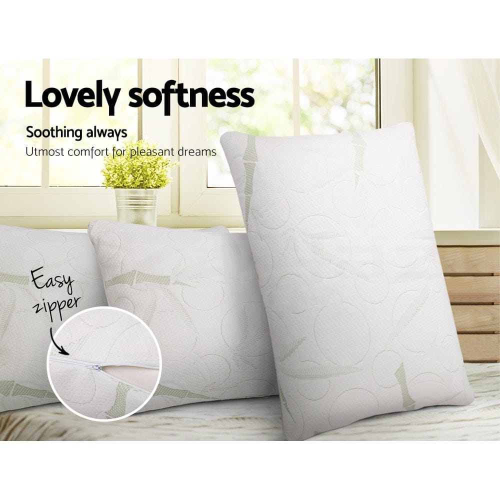 Giselle Home & Garden > Bedding > Pillows Giselle Bedding Memory Foam Pillow Bamboo Twin Pack