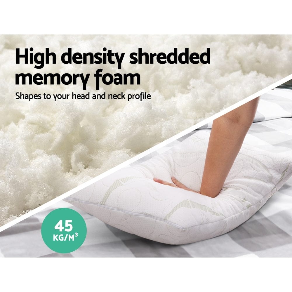 Giselle Home & Garden > Bedding > Pillows Giselle Bedding Memory Foam Pillow Bamboo Twin Pack
