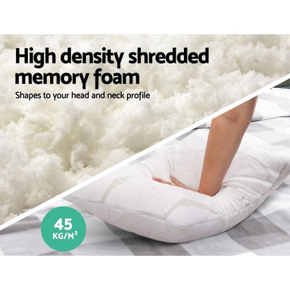 Giselle Home & Garden > Bedding > Pillows Giselle Bedding Memory Foam Pillow Bamboo Twin Pack
