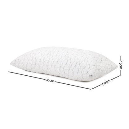 Giselle Home & Garden > Bedding > Pillows Giselle Bedding Memory Foam Pillow King Size Twin Pack