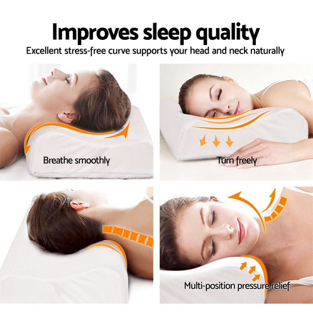 Giselle Home & Garden > Bedding > Pillows Giselle Bedding Natural Latex Pillow 2-Zone Twin Pack