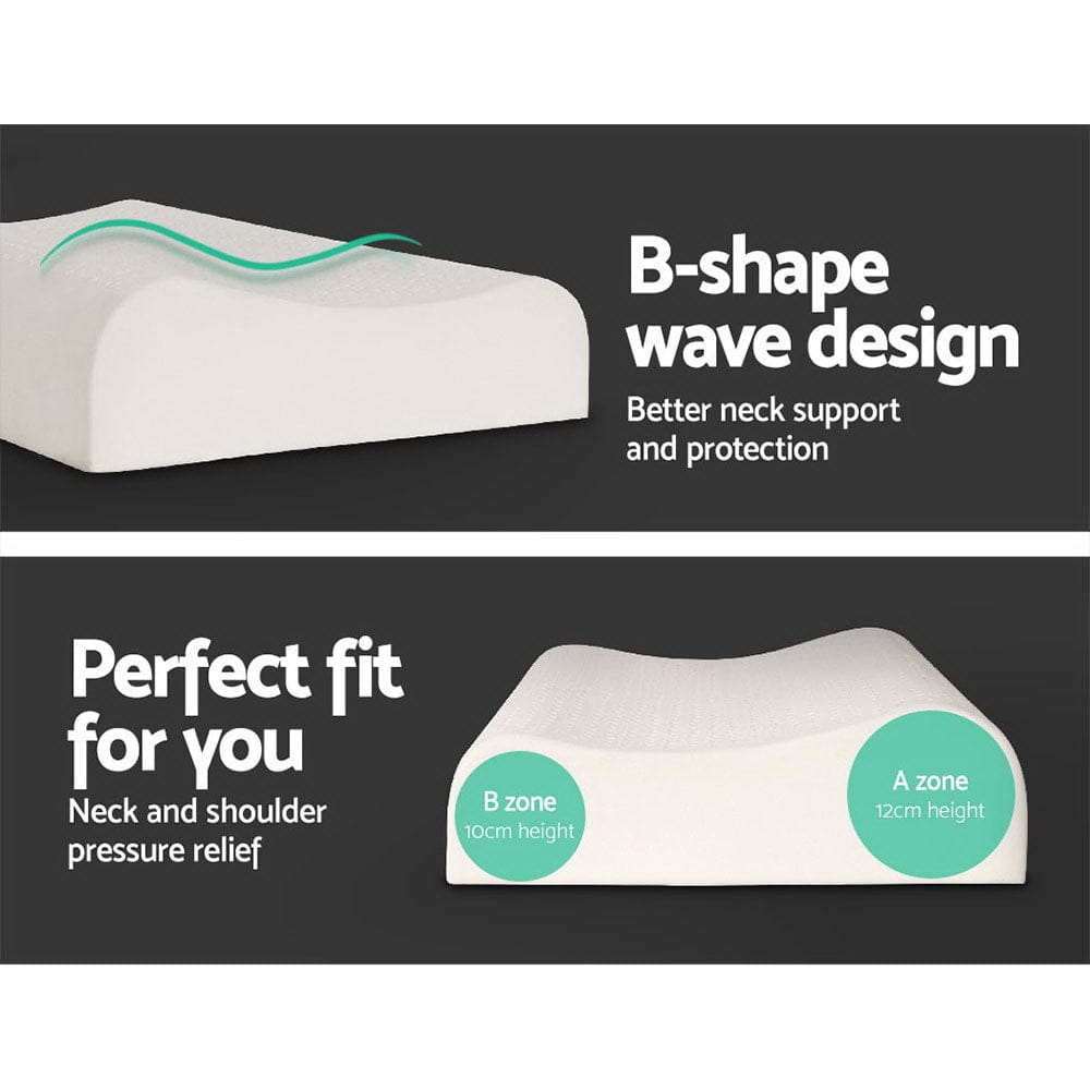 Giselle Home & Garden > Bedding > Pillows Giselle Bedding Natural Latex Pillow 2-Zone Twin Pack