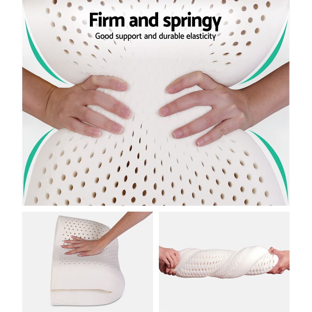 Giselle Home & Garden > Bedding > Pillows Giselle Bedding Natural Latex Pillow 2-Zone Twin Pack