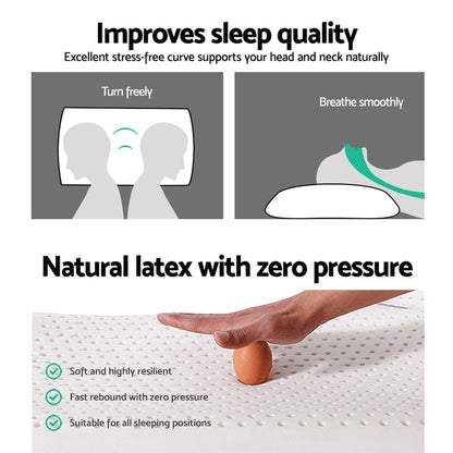 Giselle Home & Garden > Bedding > Pillows Giselle Bedding Natural Latex Pillow Classic Twin Pack
