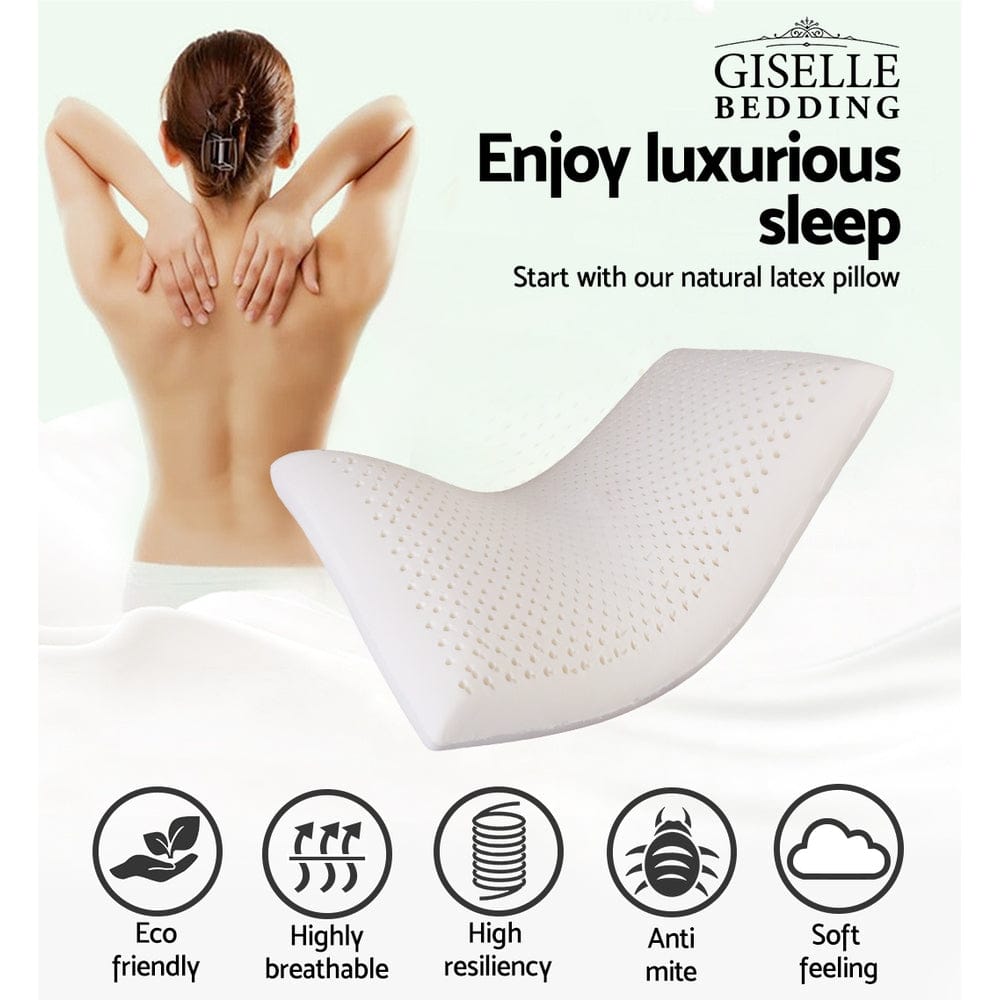 Giselle Home & Garden > Bedding > Pillows Giselle Bedding Natural Latex Pillow Classic Twin Pack