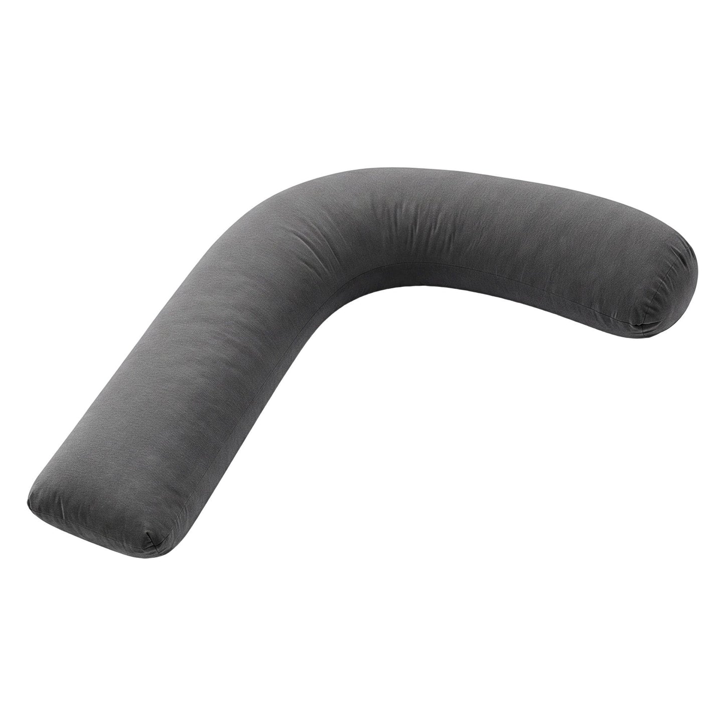 Giselle Home & Garden > Bedding > Pillows Giselle Bedding Pregnancy Pillow for Side Sleeping L-Shaped Maternity Body Pillow for Women 100% Cotton Jersey Cover for Head Neck Belly Support, 63x115 cm Grey