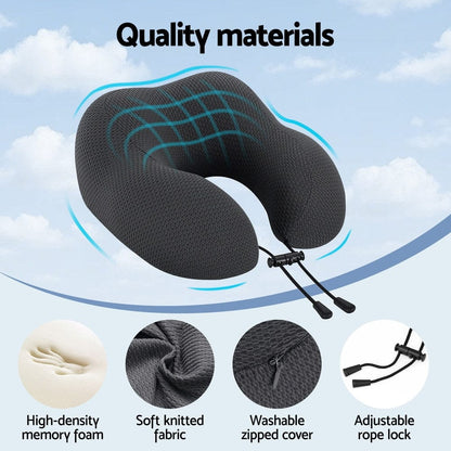 Giselle Home & Garden > Bedding > Pillows Giselle Bedding Travel Neck Pillow U-Shape Support Memory Foam Plane Car Cushion