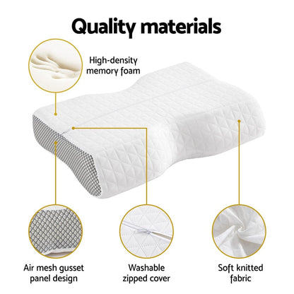 Giselle Home & Garden > Bedding > Pillows Giselle Memory Foam Pillow Contour Neck