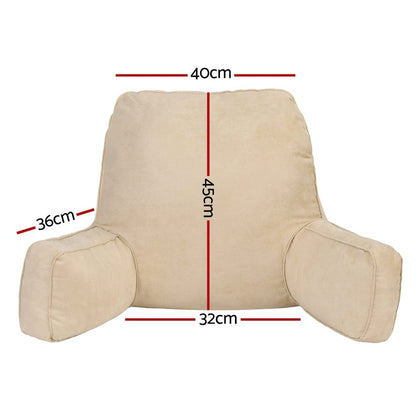Giselle Home & Garden > Bedding > Pillows Giselle Reading Pillow Back Rest Lumbar Support Cushion Oatmeal