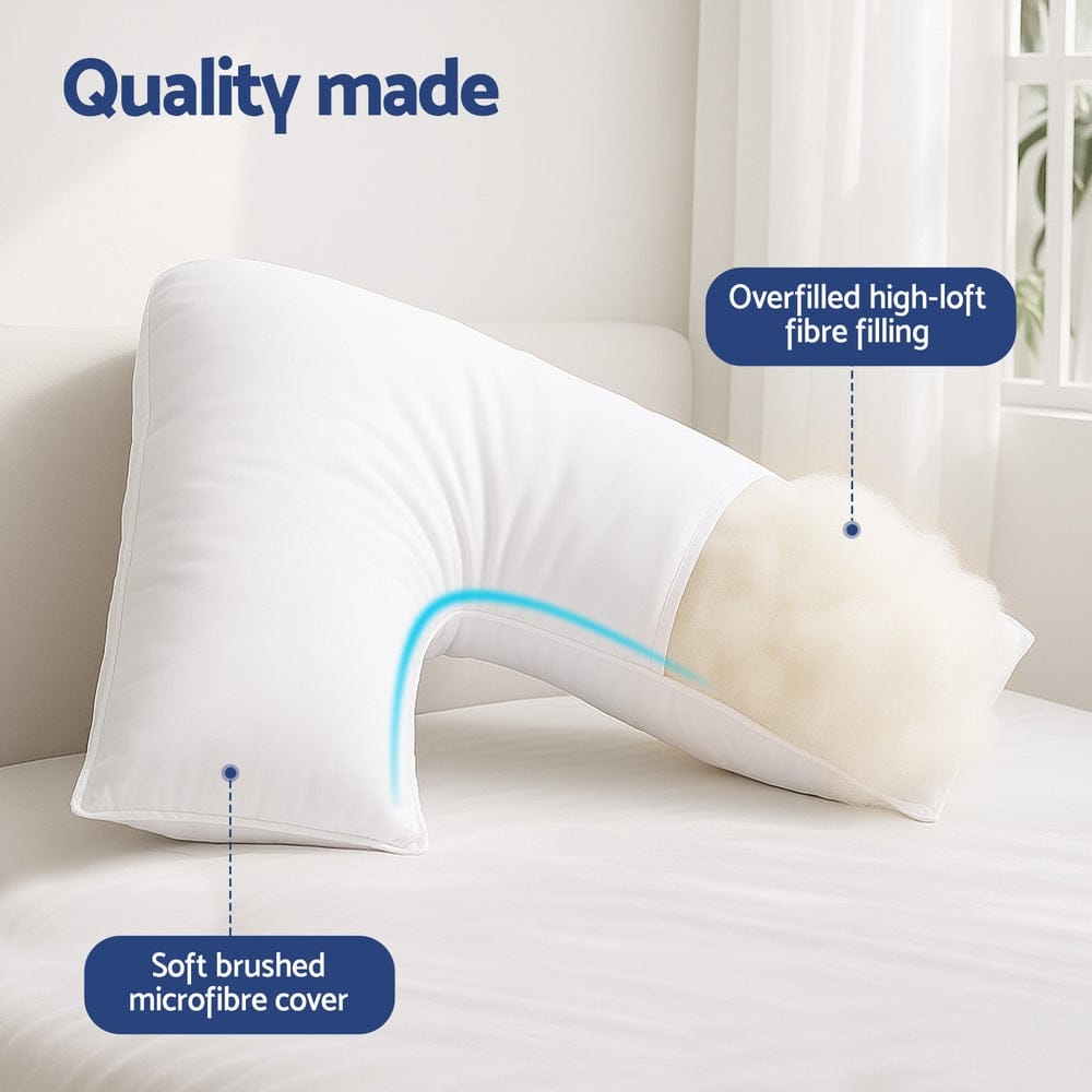 Giselle Home & Garden > Bedding > Pillows Giselle V Shape Pillow Boomerang Nursing Body Cushion