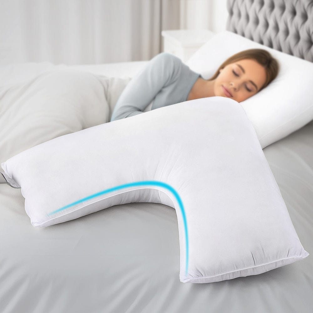 Giselle Home & Garden > Bedding > Pillows Giselle V Shape Pillow Boomerang Nursing Body Cushion