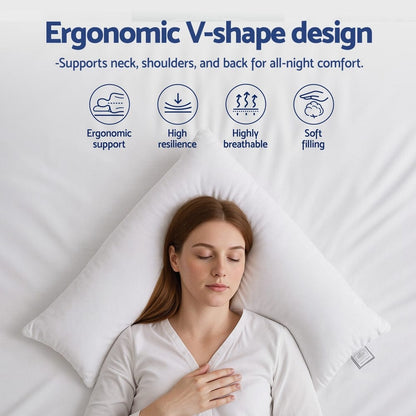 Giselle Home & Garden > Bedding > Pillows Giselle V Shape Pillow Boomerang Nursing Body Cushion