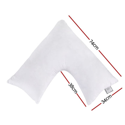 Giselle Home & Garden > Bedding > Pillows Giselle V Shape Pillow Boomerang Nursing Body Cushion