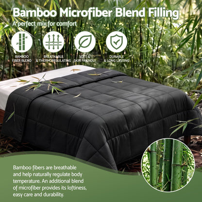 Giselle Home & Garden > Bedding > Quilts & Duvets Giselle 200GSM Bamboo Microfibre Super King Quilt Lightweight All Season Doona