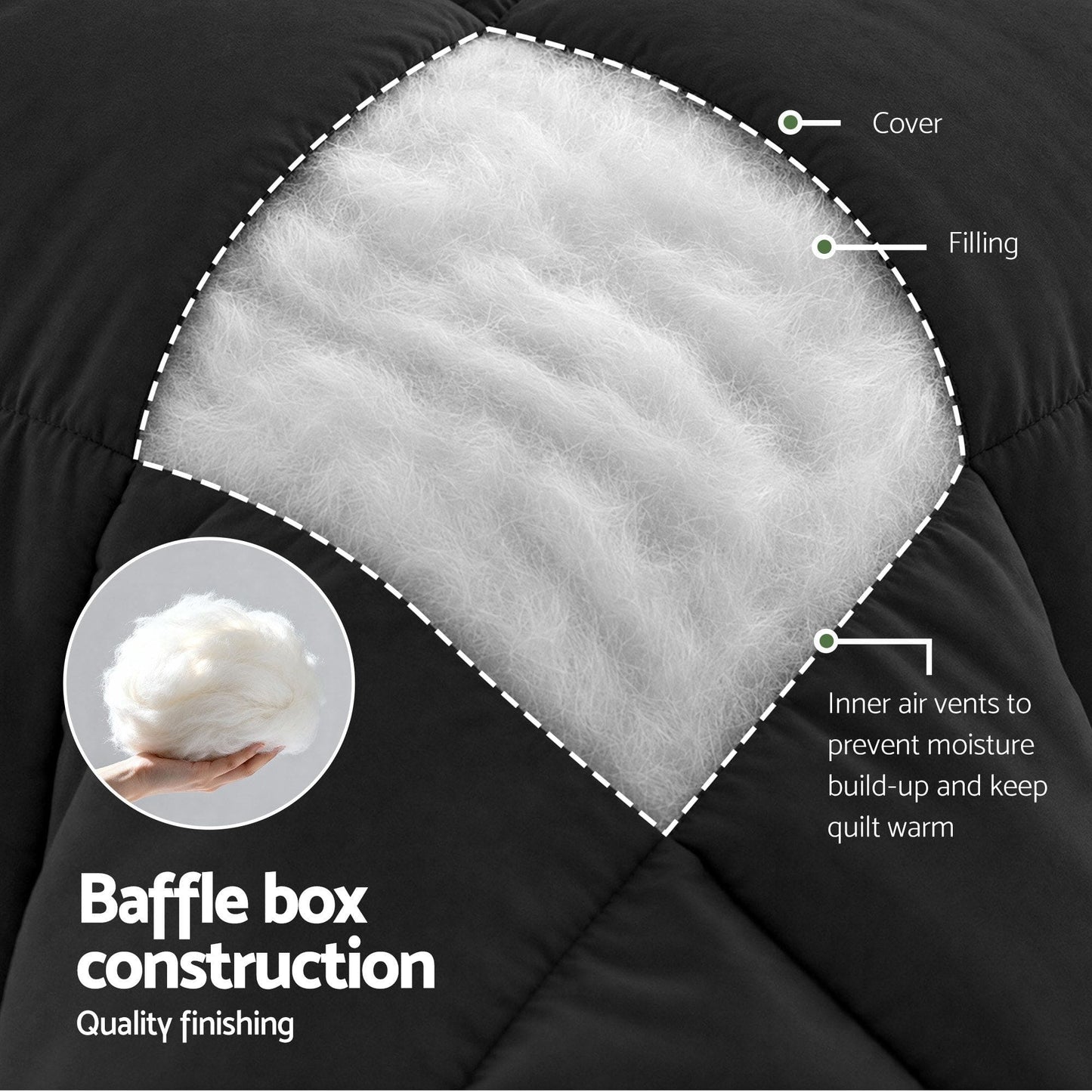 Giselle Home & Garden > Bedding > Quilts & Duvets Giselle 200GSM Bamboo Microfibre Super King Quilt Lightweight All Season Doona