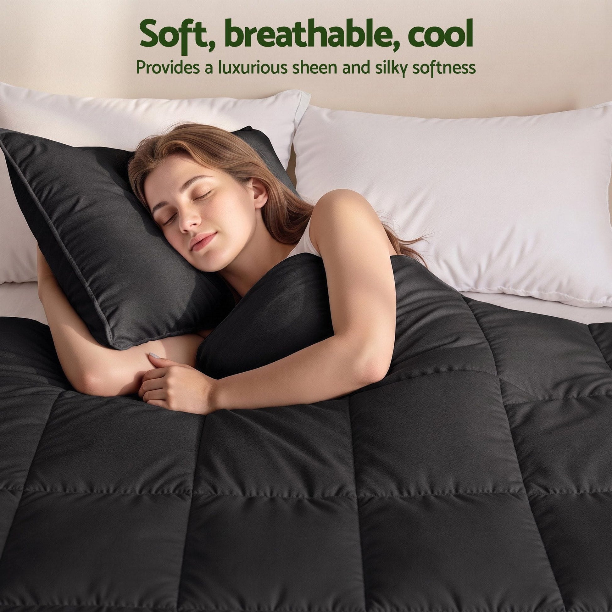 Giselle Home & Garden > Bedding > Quilts & Duvets Giselle 200GSM Bamboo Microfibre Super King Quilt Lightweight All Season Doona