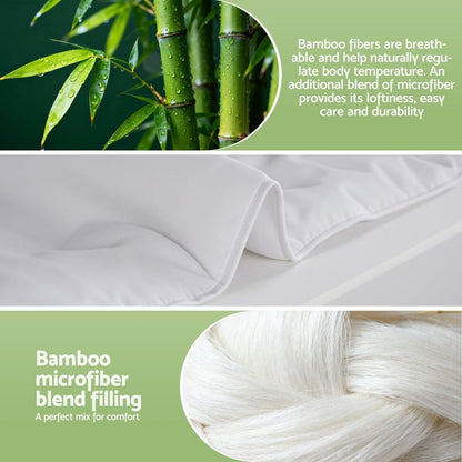 Giselle Home & Garden > Bedding > Quilts & Duvets Giselle Bedding 200GSM Bamboo Quilt Summer Quilts All Season Doona Duvet Lightweight Double