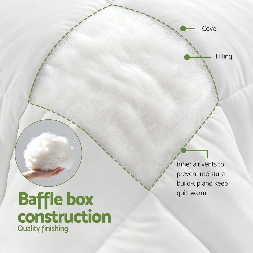 Giselle Home & Garden > Bedding > Quilts & Duvets Giselle Bedding 200GSM Bamboo Quilt Summer Quilts All Season Doona Duvet Lightweight Queen