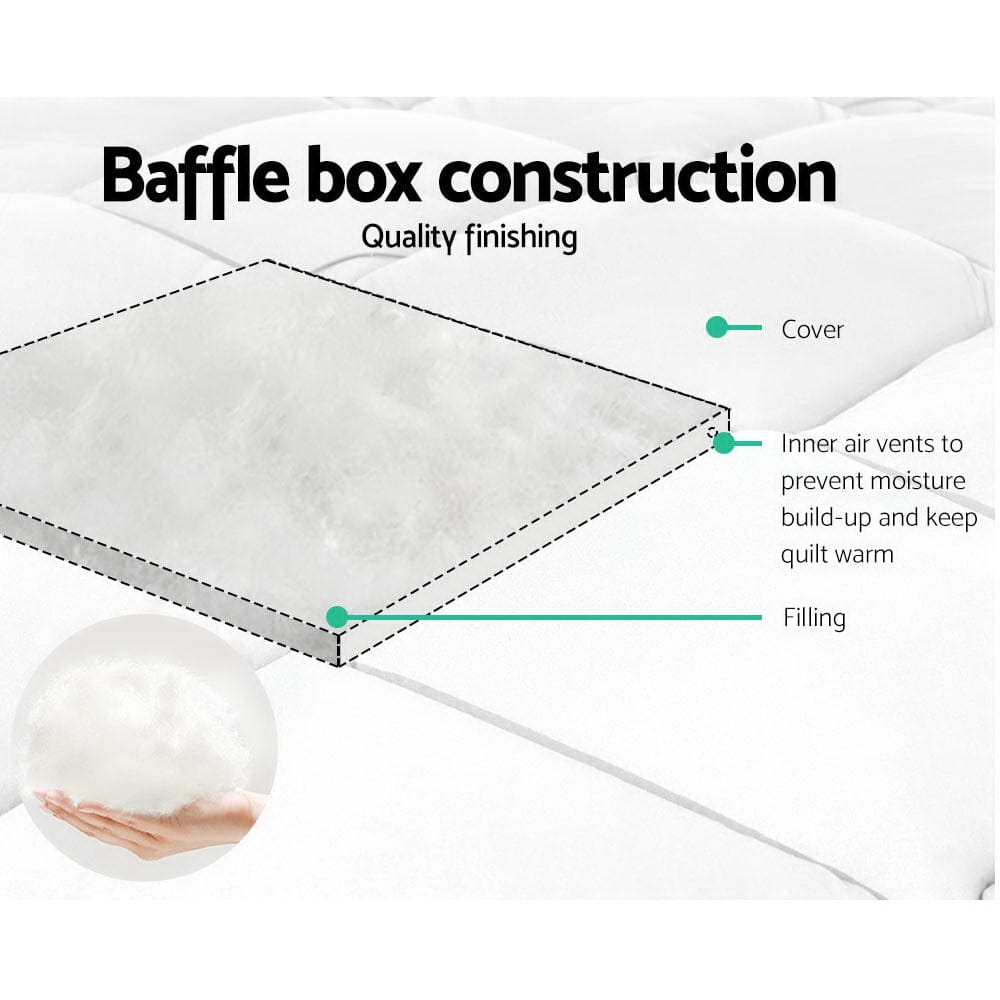 Giselle Home & Garden > Bedding > Quilts & Duvets Giselle Bedding 400GSM Microfibre Bamboo Quilt King