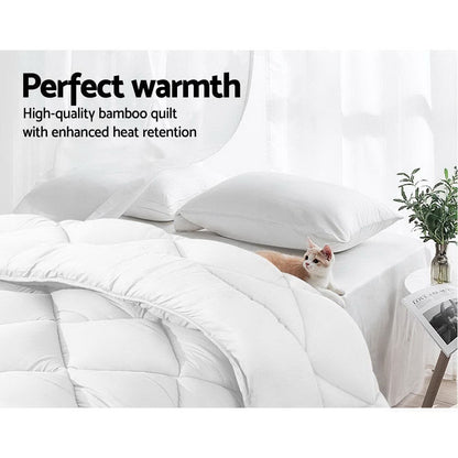 Giselle Home & Garden > Bedding > Quilts & Duvets Giselle Bedding 400GSM Microfibre Bamboo Quilt Super King