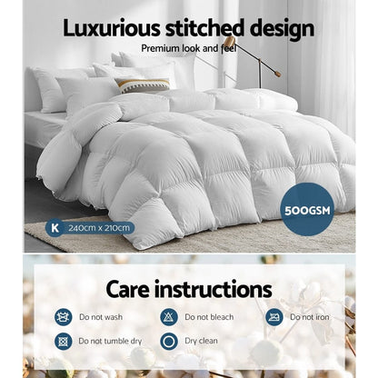 Giselle Home & Garden > Bedding > Quilts & Duvets Giselle Bedding 500GSM Duck Down Feather Quilt King