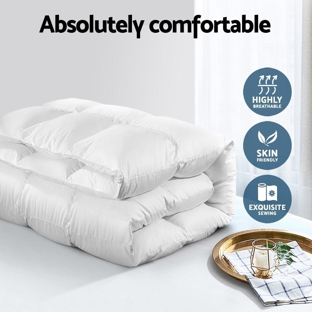 Giselle Home & Garden > Bedding > Quilts & Duvets Giselle Bedding 500GSM Duck Down Feather Quilt Queen