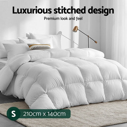 Giselle Home & Garden > Bedding > Quilts & Duvets Giselle Bedding 700GSM Duck Down Feather Quilt Duvet Doona Winter Blanket Single