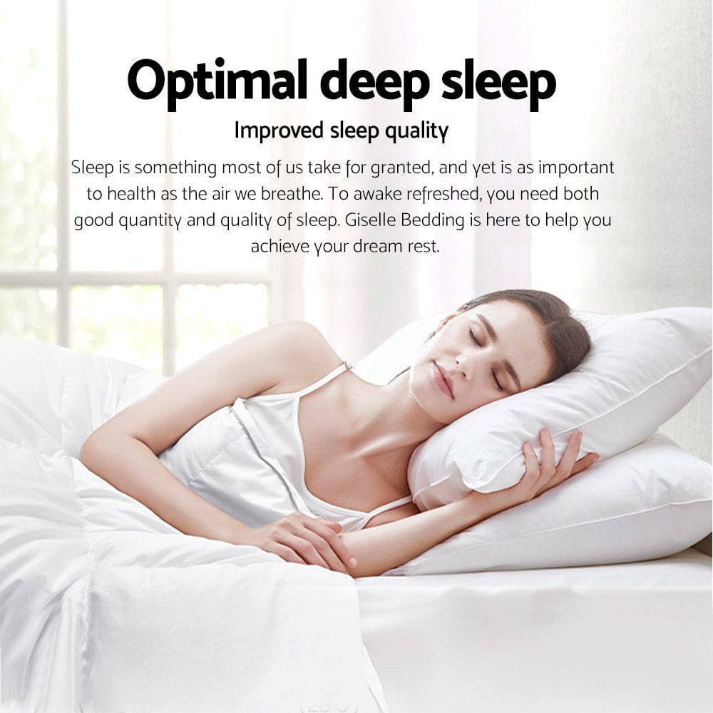 Giselle Home & Garden > Bedding > Quilts & Duvets Giselle Bedding 700GSM Duck Down Feather Quilt Duvet Doona Winter Blanket Single
