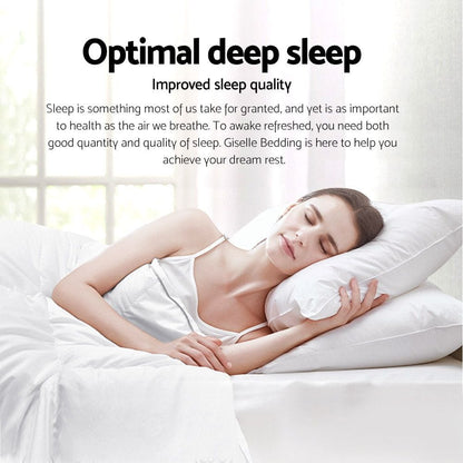 Giselle Home & Garden > Bedding > Quilts & Duvets Giselle Bedding 700GSM Duck Down Feather Quilt Duvet Doona Winter Blanket Single