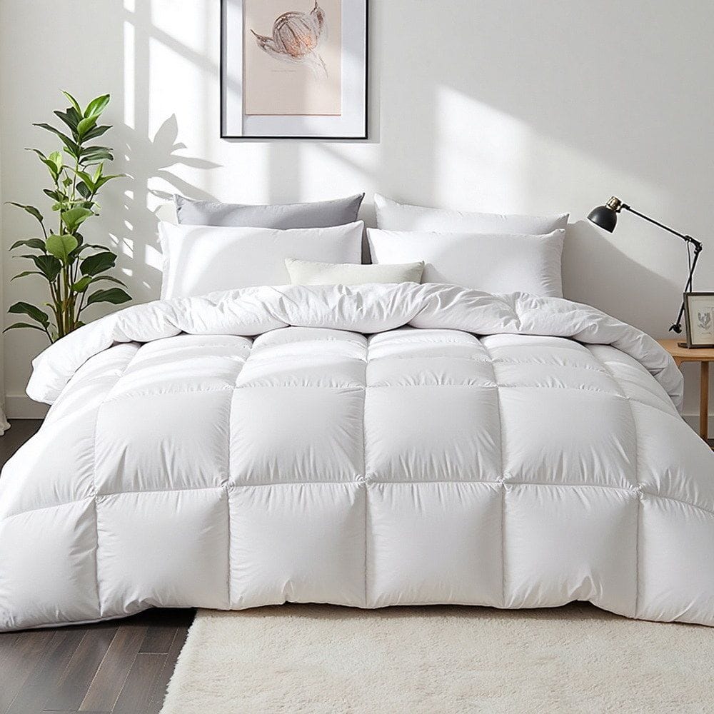 Giselle Home & Garden > Bedding > Quilts & Duvets Giselle Bedding 700GSM Duck Down Feather Quilt Duvet Doona Winter Blanket Single
