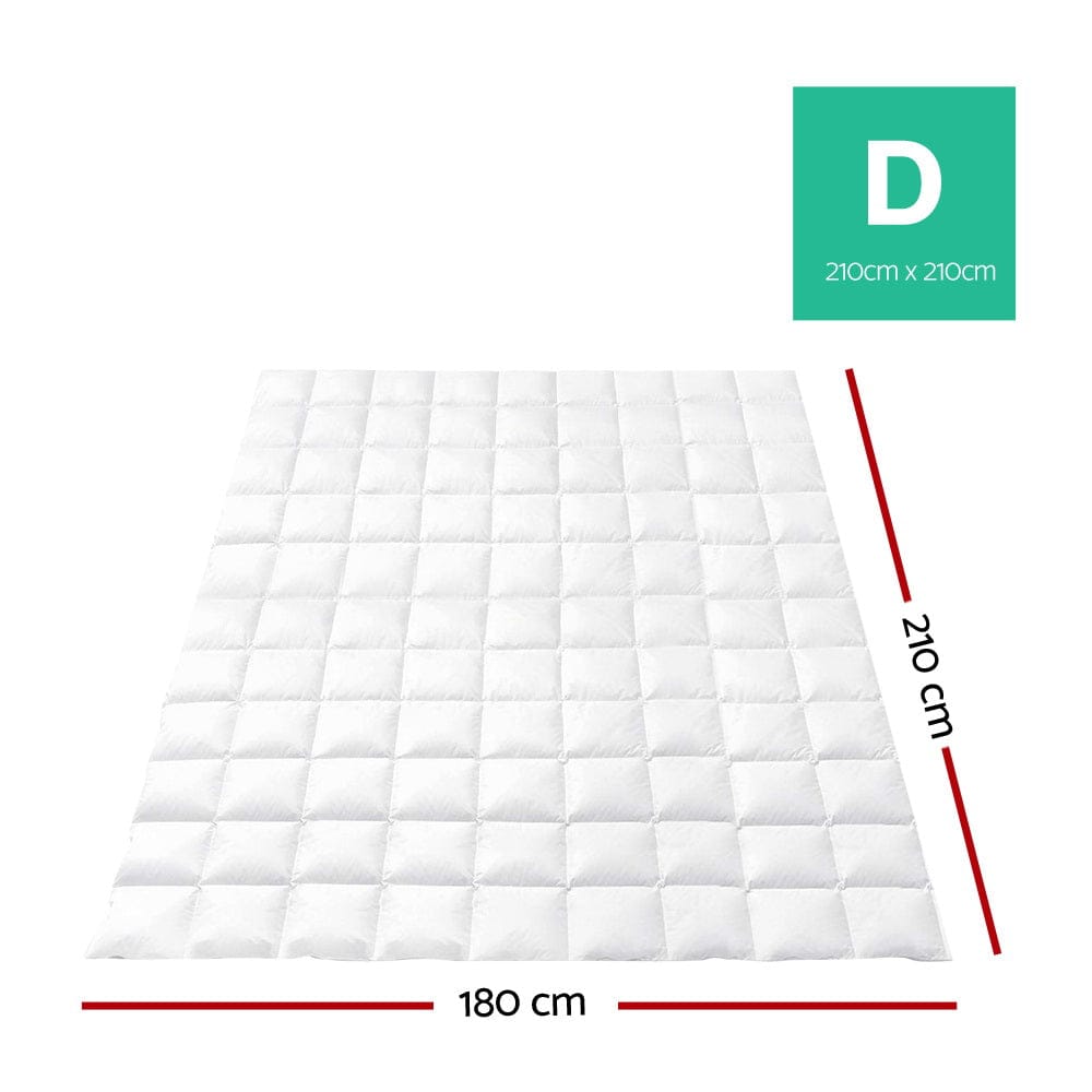 Giselle Home & Garden > Bedding > Quilts & Duvets Giselle Bedding 700GSM Goose Down Feather Quilt Double