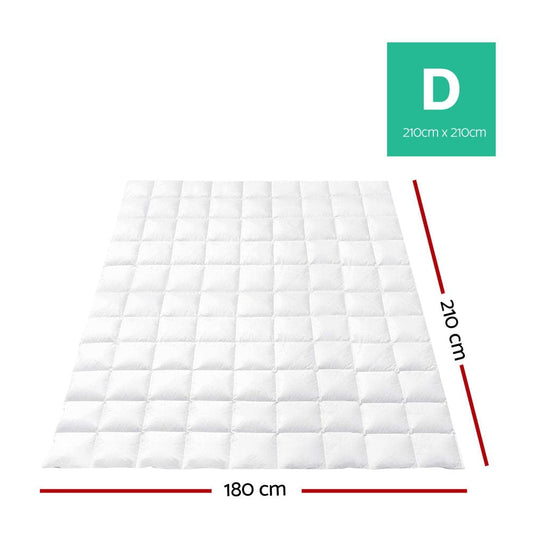 Giselle Home & Garden > Bedding > Quilts & Duvets Giselle Bedding 700GSM Goose Down Feather Quilt Double
