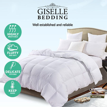 Giselle Home & Garden > Bedding > Quilts & Duvets Giselle Bedding 700GSM Goose Down Feather Quilt Single